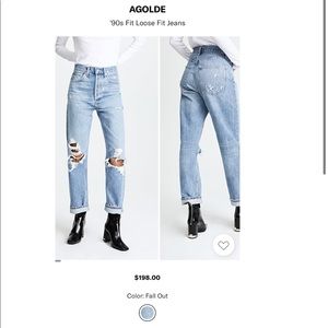 AGOLDE 90s mid rise Loose fit jeans